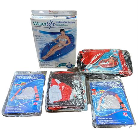 Large Assortment Of Water Inflatable, In Original Boxes & Packages