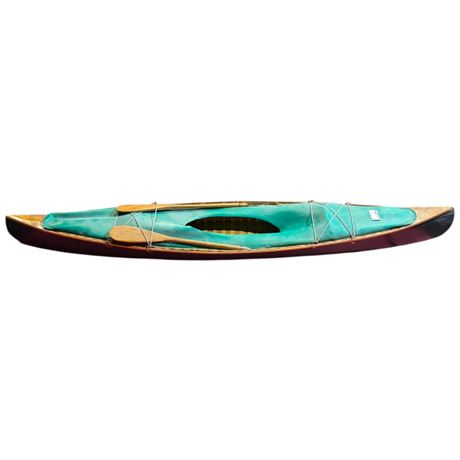 Vintage Miniature Model Canoe