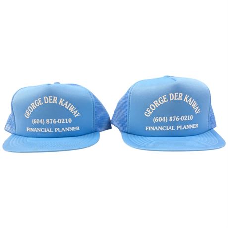 2 Vintage George Der Kaiway Snap Back Hats