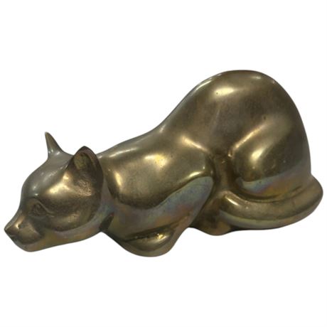 Vintage Brass Cat