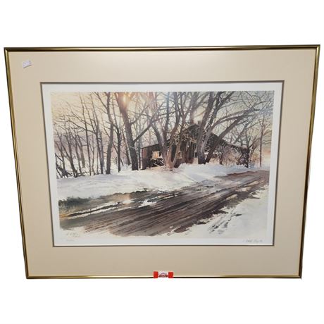 Framed Print "March Thaw" Signed By Nita Engle, #245 Of 950