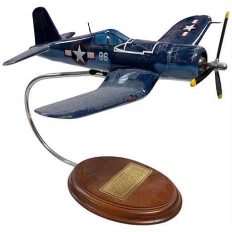 Mastercraft Collection F4U-1Corsair Model Airplane, On Stand