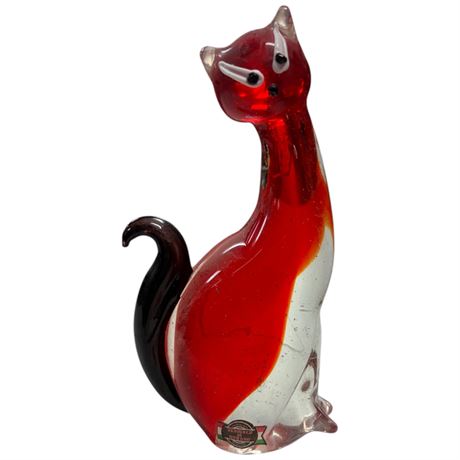 Murano Art Glass Cat