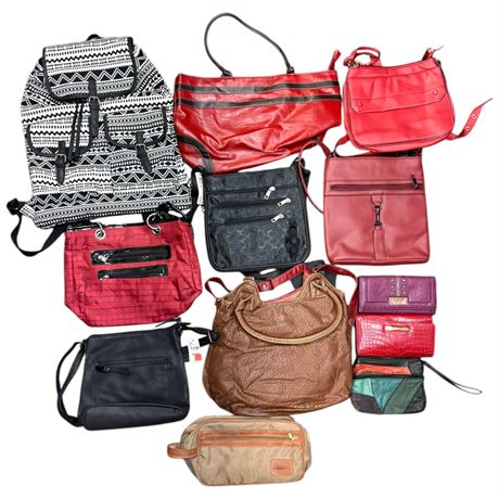 10 Assorted Purses