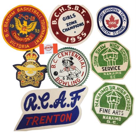 Assorted Vintage Bc Patches