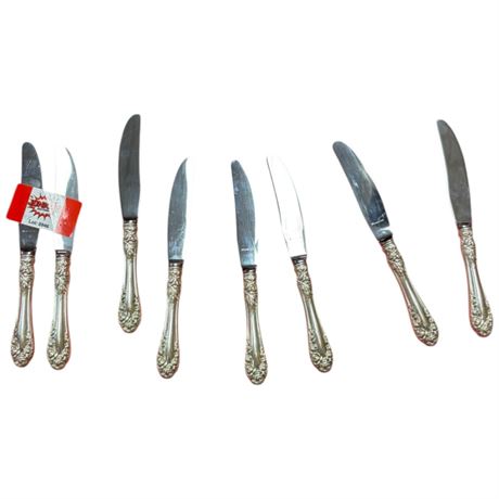 8 Sterling Silver Handled Butter Knives