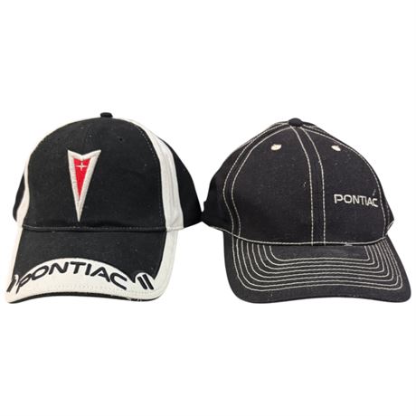 2 Vintage Pontiac Hats