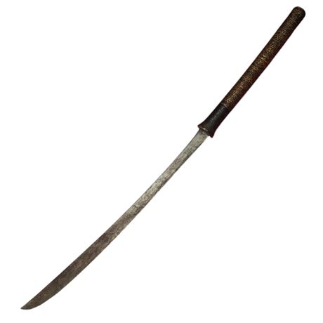 Late 19Th Century Chinese 2 Handed Executioners Sword