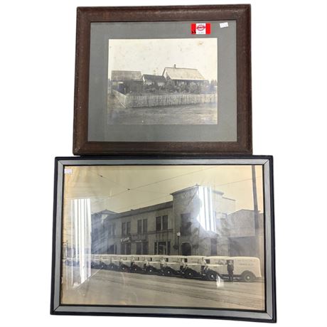 2 Framed Early Local Photographs, McGavins Bread