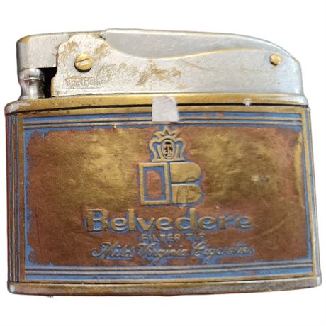 Vintage Belvedere Cigarette Advertising Lighter