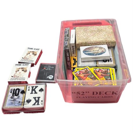 Large Assortment Of Sealed Playing Cards