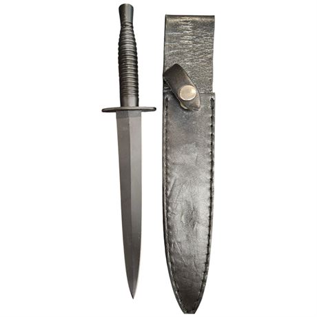 Knife In Leather Sheath