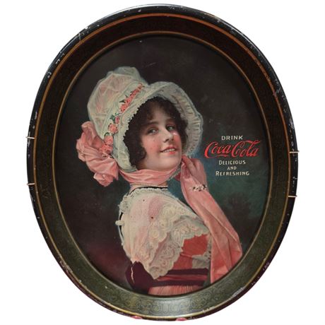 Early 1914 Original Drink Coca Cola Serving Tray