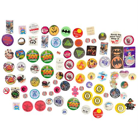 Assortment Of Vintage Pins, Tmnt, Back Street Boys, Goosebumps, Etc..