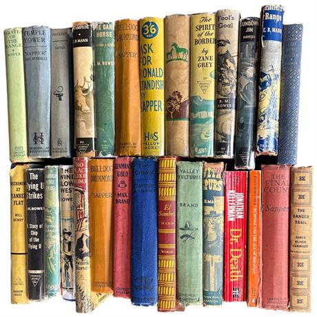 Large Assortment Of Vintage Western Novels Etc..