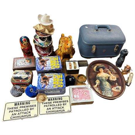 Assorted Collectibles, Lunchboxes, Bracelets, Russian Stacking Dolls, Etc..