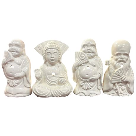 4 Ceramic Vintage Kobe Buddha Cocktail Mugs