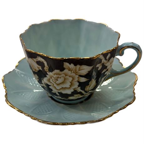 Vintage Double Stamped Paragon "Wild Rose" Tea Cup & Saucer