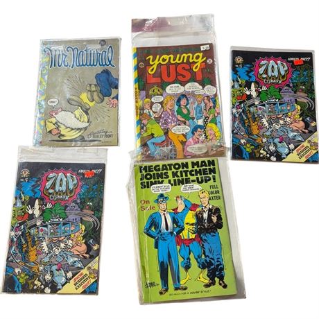 Vintage Comics, Young Lust, Mr. Natural, Etc.