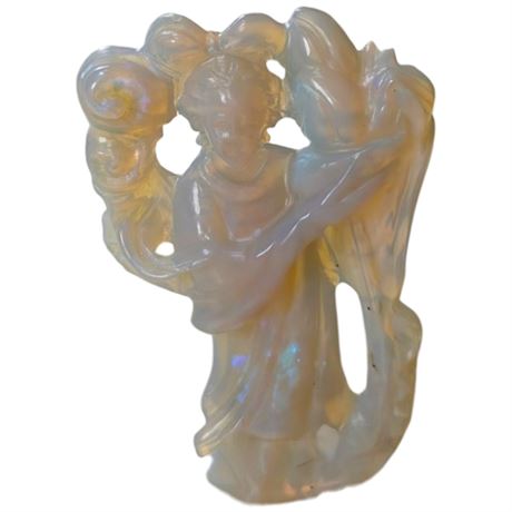 19Th Century Chinese Carved Australian Fire Opal