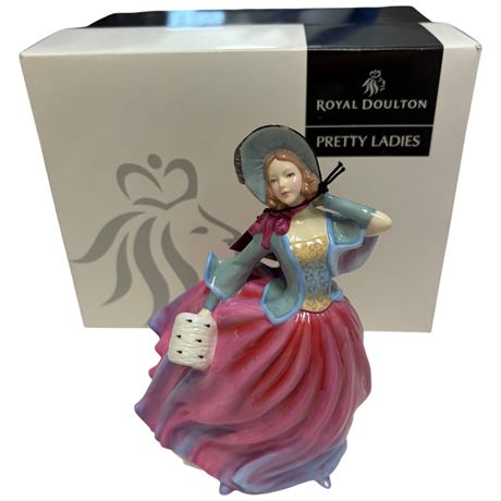 Royal Doulton Porcelain Figurine 'Autumn Breeze' In Original Box