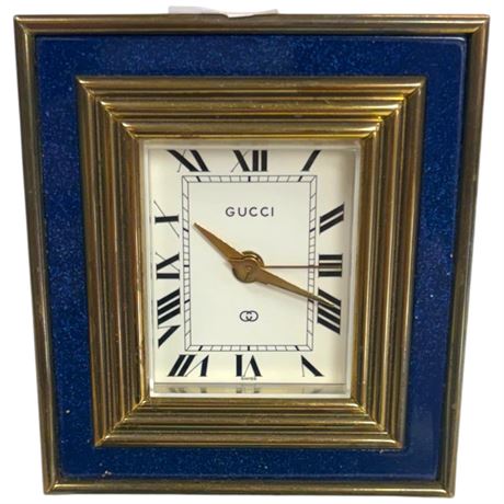 Vintage Gucci 8 Day Clock With Gucci COA