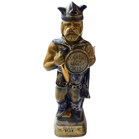 Vintage Jim Beam Minnesota Vikings Bottle