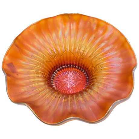 Early Carnival Glass Bowl