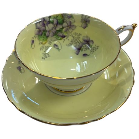 Double Stamped Paragon Cup & Saucer