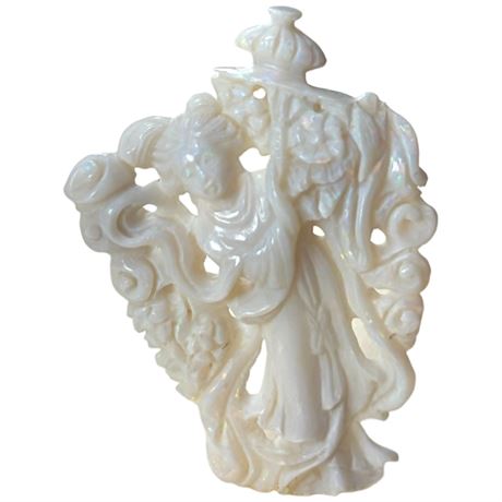 19Th Century Chinese Carved Australian Fire Opal