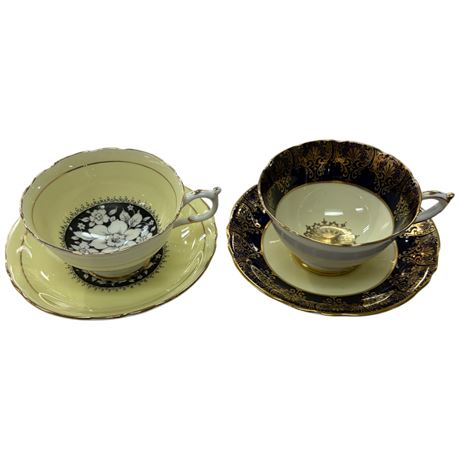 Paragon Double Stamped Cups & Saucers