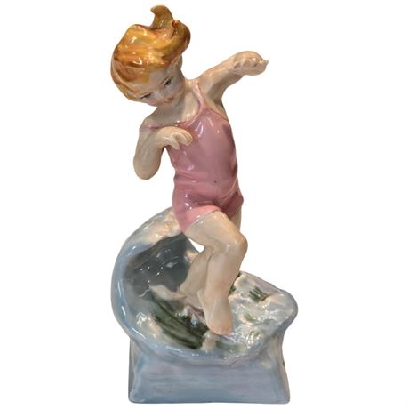 Porcelain Worcester July Figurine