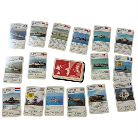 Vintage Navy Warship Cards
