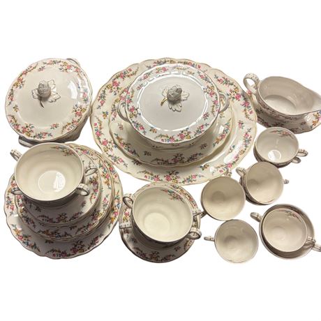 Approx 50 Pieces Of Grindley Partial Place Setting