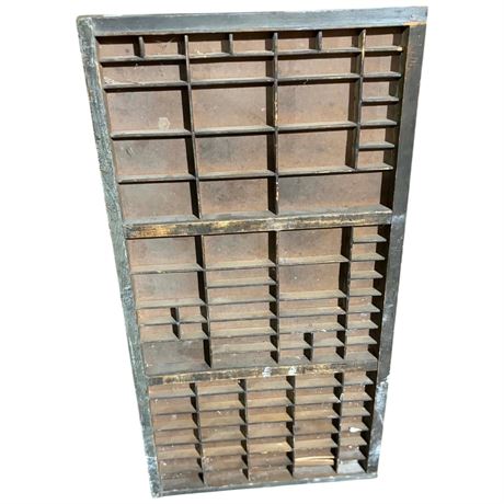 Early Printing Press Block Tray