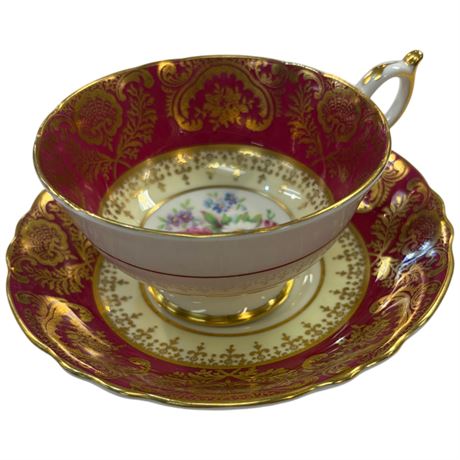 Double Stamped Paragon Cup & Saucer