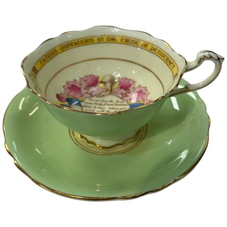 Double Stamped Paragon Cup & Saucer