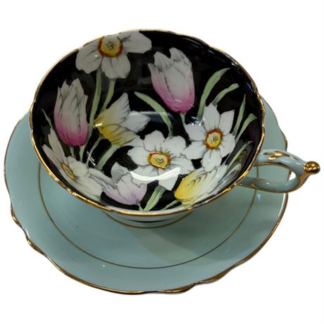 Vintage Double Stamped Paragon "Narcissus Daffodils" Tea Cup & Saucer