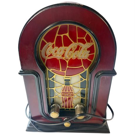 Coca Cola Stained Glass Radio