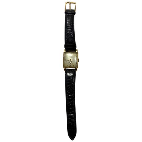 Vintage Gruen 14Kt Gold Mens Wrist Watch Working