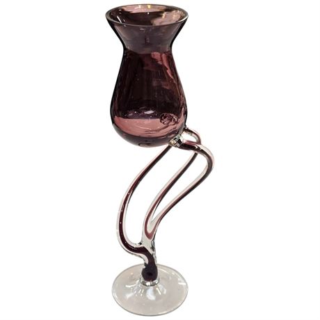Vintage Art Glass Jozefina Krosno Cup