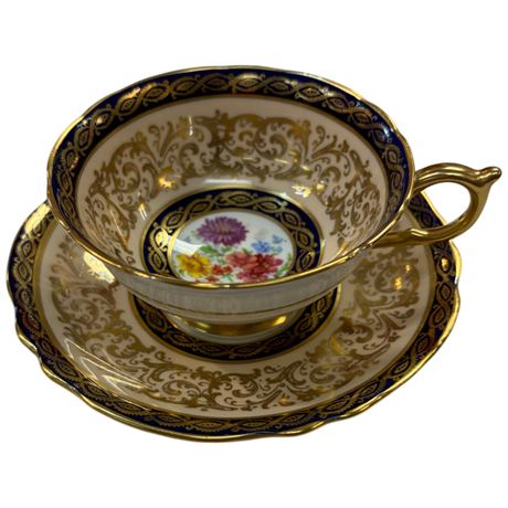 Double Stamped Paragon Cup & Saucer