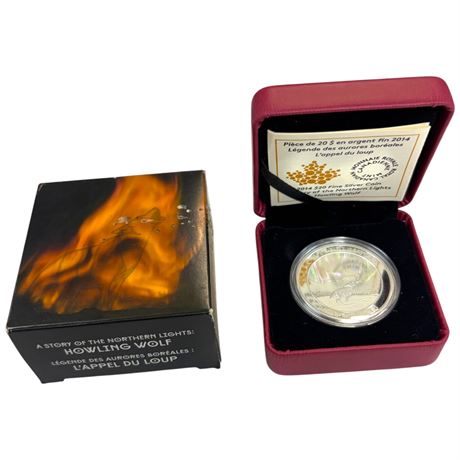 Royal Canadian Mint 2014 $20 Fine Silver Coin