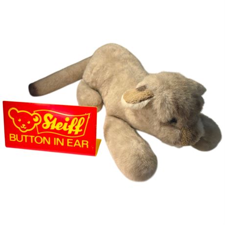 Steiff Cat With Steiff Display Sign
