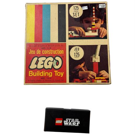 Vintage Lego Building Toy Set & Lego Han In Carbonite Keychain