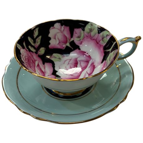 Vintage Double Stamped Paragon "Cabbage Rose" Tea Cup & Saucer