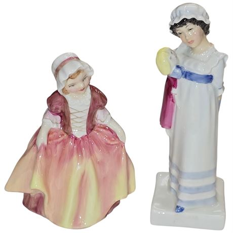 2 Vintage Royal Doulton Figurines "Amy" & "Dinky Do"