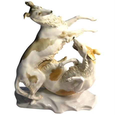 Hutschenreuther Porcelain Borzoi Dogs