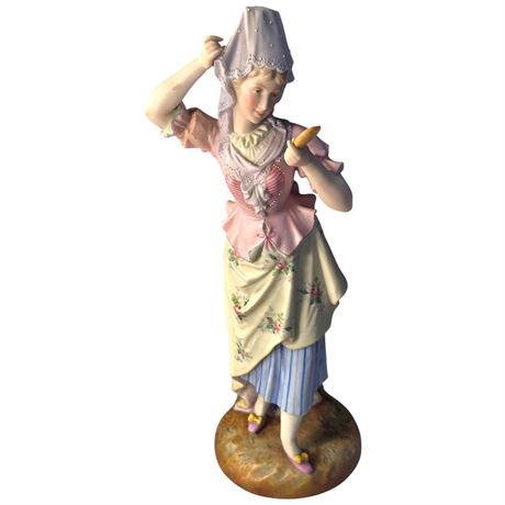 Early Porcelain Lady Figurine