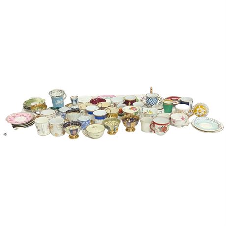 Assorted Demi-Tasse Cups & Saucers
